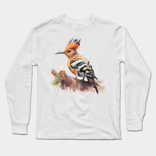 Hoopoe Bird On A Tree 3.0 Long Sleeve T-Shirt